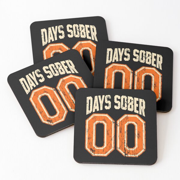 Item preview, days sober 00 t-shirt designed and sold by CanvaSnap ⭐⭐⭐⭐⭐.