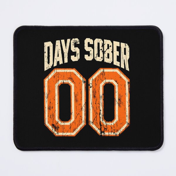 Item preview, days sober 00 t-shirt designed and sold by CanvaSnap ⭐⭐⭐⭐⭐.