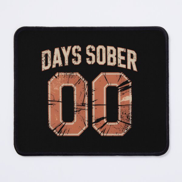 Item preview, days sober 00 t-shirt designed and sold by CanvaSnap ⭐⭐⭐⭐⭐.