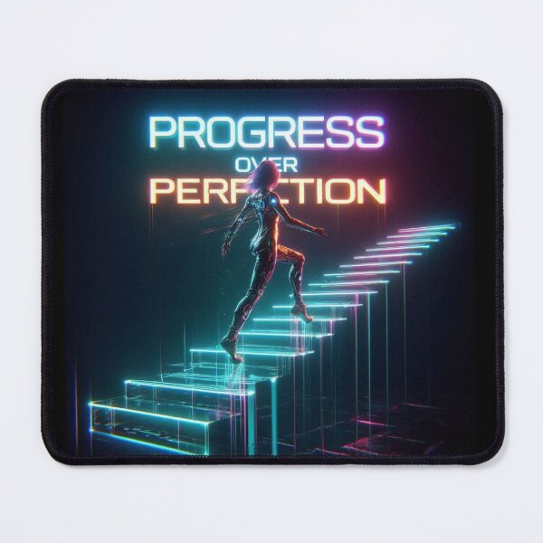 Item preview, Progress Over Perfection" Motivational Quote - Minimalist & Inspirational Design designed and sold by TendenciaImpressa.