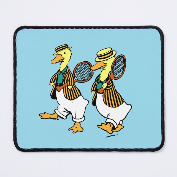Item preview, Dapper Edwardian Ducks Playing Tennis designed and sold by Pixelchicken.