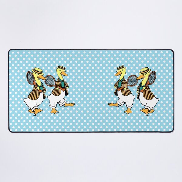 Item preview, Dapper Edwardian Ducks Playing Tennis designed and sold by Pixelchicken.