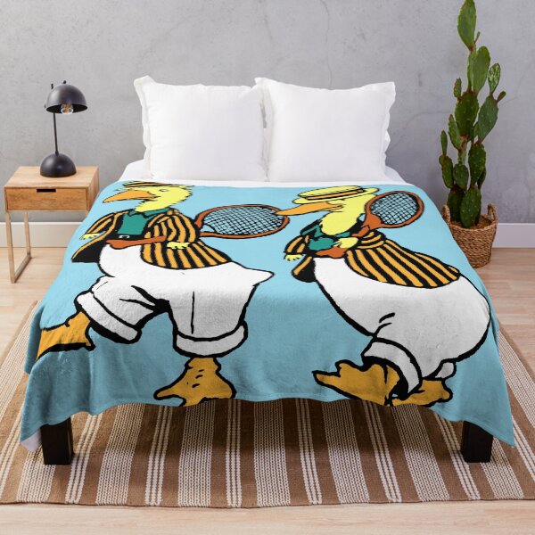 Item preview, Dapper Edwardian Ducks Playing Tennis designed and sold by Pixelchicken.