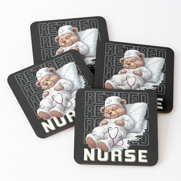 Item preview, Retired Nurse Bear – Cute Relaxing Bear Nursing Retirement designed and sold by MTJ-Mushrooms.