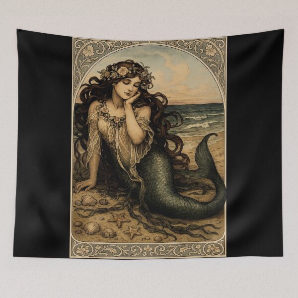 Item preview, Classic Antique Dreamy Mermaid designed and sold by Roberto Jaras Lira.