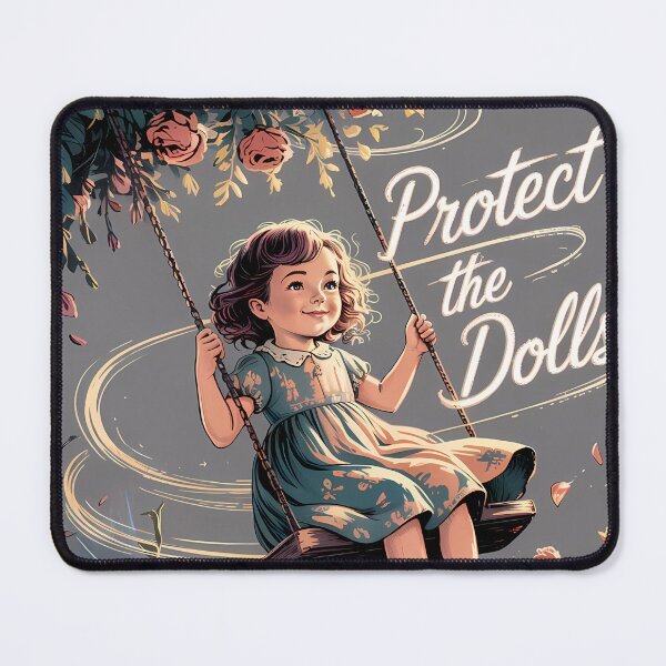 Artikelvorschau, Protect the Dolls – Süßes Mädchen auf Schaukel-Design entworfen und verkauft von ThatBBStore.