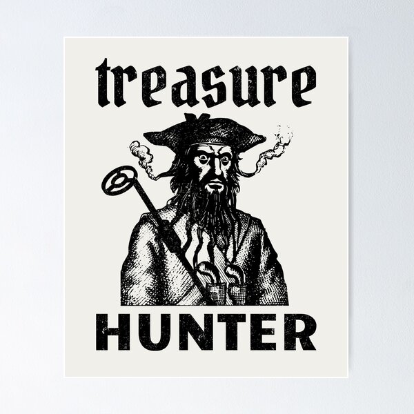 Item preview, Pirate Treasure Hunter Funny Relic Hunter Metal Detectorist Distressed designed and sold by AnnieKocoy.