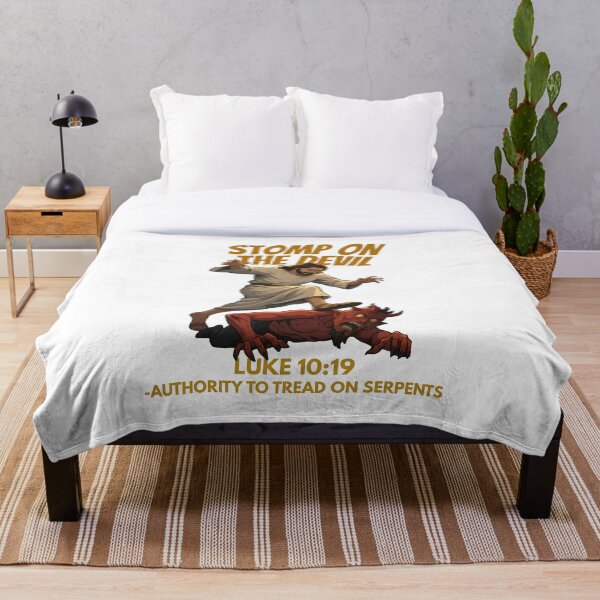 Item preview, Stomp on the Devil Christian Design | Luke 10:19 | Faith-Based designed and sold by BlessedConcepts.