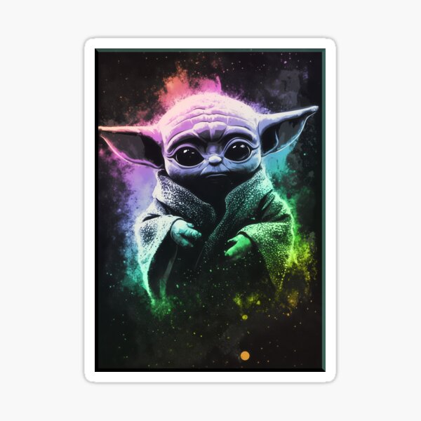 Vista previa del artículo con la obra «Grogu as Baby Yoda the Last Jedi», diseñado y vendido por HardDraw.