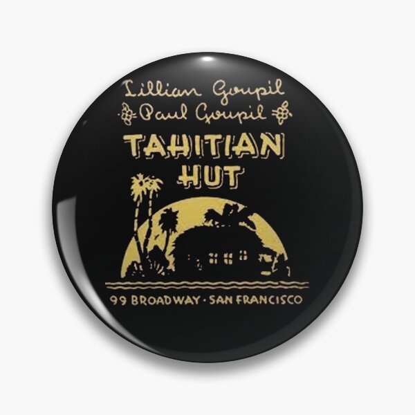 Item preview, Vintage Tahitian Hut - San Francisco, California designed and sold by QuayTradingCo.