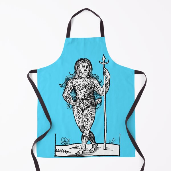 Item preview, Seventeenth Century Woodcut Engraving of Tattooed Woman designed and sold by Pixelchicken.