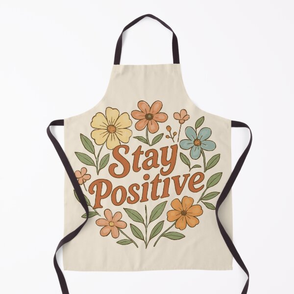 Item preview, Stay Positive – Motivational Quote – Pastel Floral Hand-Drawn Design designed and sold by gitarus.