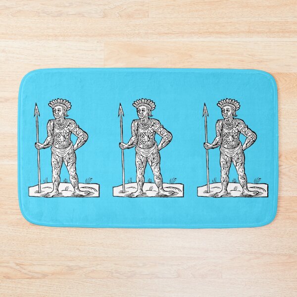 Item preview, Seventeenth Century Woodcut Engraving of Tattooed Man designed and sold by Pixelchicken.
