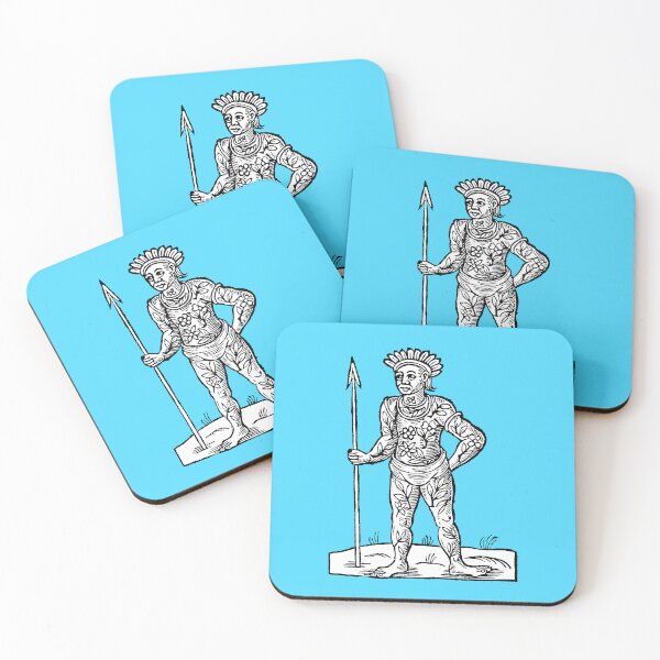 Item preview, Seventeenth Century Woodcut Engraving of Tattooed Man designed and sold by Pixelchicken.