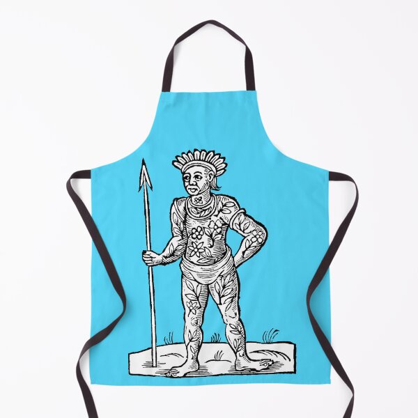 Item preview, Seventeenth Century Woodcut Engraving of Tattooed Man designed and sold by Pixelchicken.