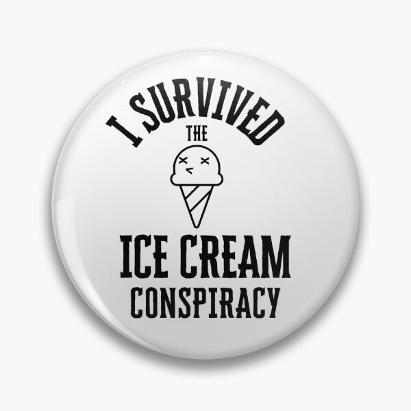 Item preview, I Survived The Ice Cream Conspiracy Graphic |  Funny Meme | Fast Food | Foodie Gift designed and sold by Weird5-TheStore.