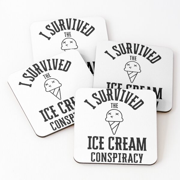 Item preview, I Survived The Ice Cream Conspiracy Graphic |  Funny Meme | Fast Food | Foodie Gift designed and sold by Weird5-TheStore.