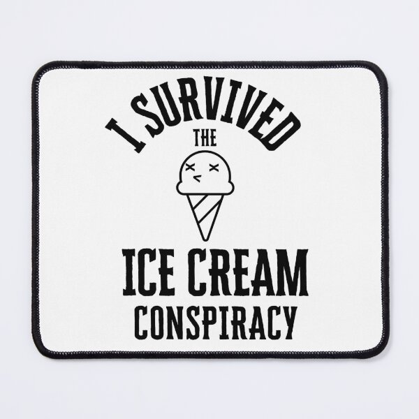 Item preview, I Survived The Ice Cream Conspiracy Graphic |  Funny Meme | Fast Food | Foodie Gift designed and sold by Weird5-TheStore.