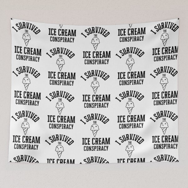 Item preview, I Survived The Ice Cream Conspiracy Graphic |  Funny Meme | Fast Food | Foodie Gift designed and sold by Weird5-TheStore.