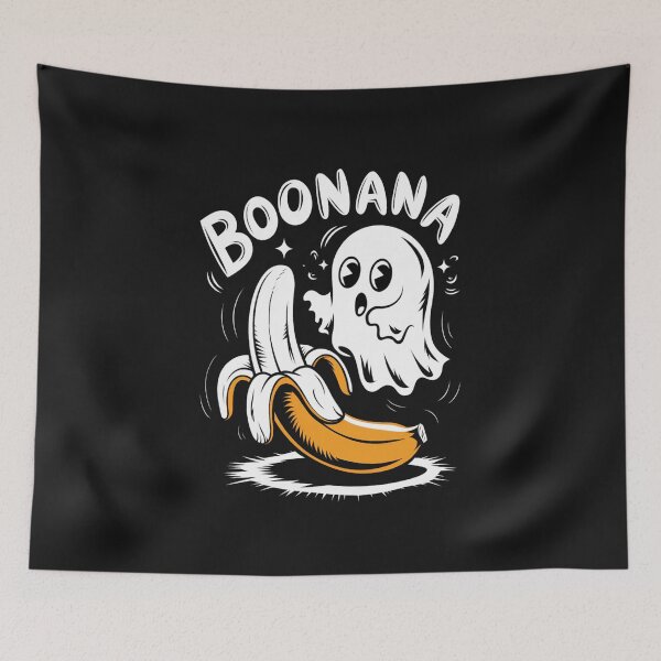 Item preview, Boonana Ghost Funny Halloween Banana Pun designed and sold by Winther-Art.