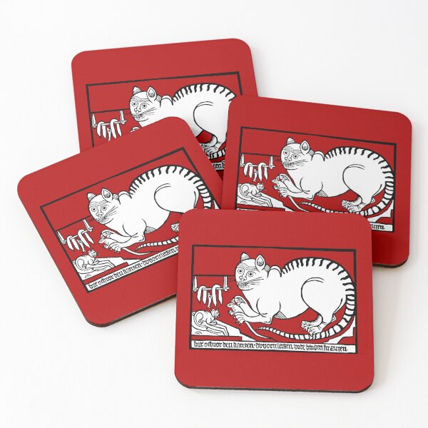 Item preview, Sixteenth Century Tabby Cat with Kitten and Mouse designed and sold by Pixelchicken.