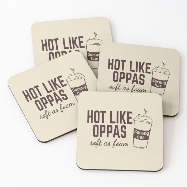 Item preview, Hot Like Oppas, Soft as Foam K-drama fans | K-Drama Gift | Kdrama and coffee lover designed and sold by KGlam.