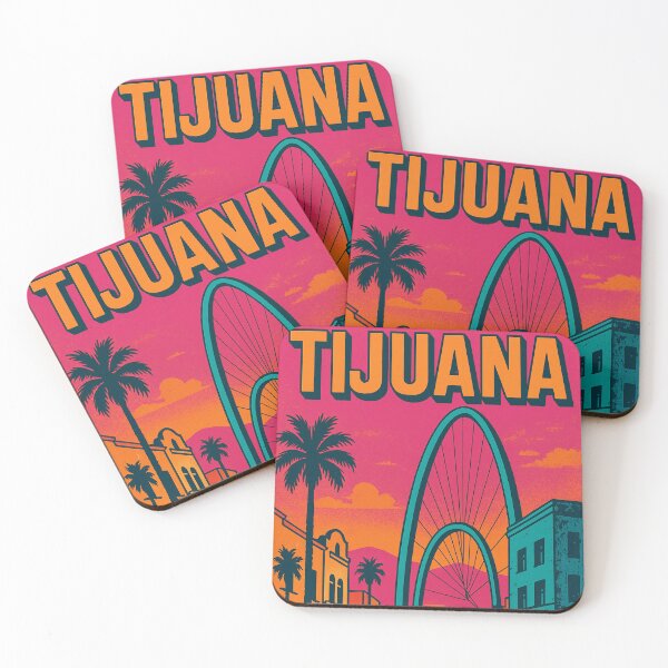 Item preview, Retro Pop Art of Tijuana | Bold Urban Colors and Culture | Vibrant Border City Life | Playful Tijuana Street Art Style | Iconic Mexican Spirit designed and sold by PaintedPixels01.