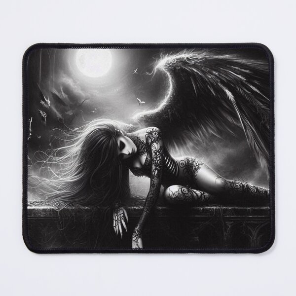 Item preview, Dark Goth Angel Art designed and sold by TheDarkWardrobe.