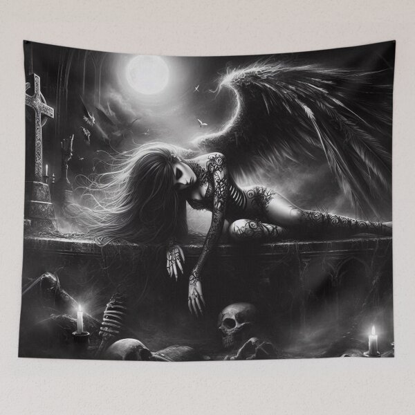 Item preview, Dark Goth Angel Art designed and sold by TheDarkWardrobe.