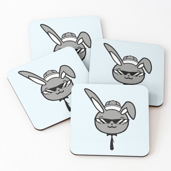 Item preview, Bunny Sunglasses Cappy tie Cool Guy Chill Cap Hat designed and sold by shirt-o-mat.