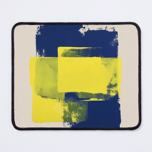 Item preview, Bold Intersection of Yellow and Navy Abstract designed and sold by RobotKiller128.