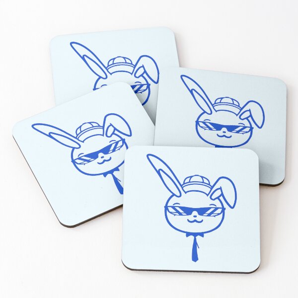 Item preview, Bunny Sunglasses Cappy tie Cool Guy Chill Cap Hat designed and sold by shirt-o-mat.