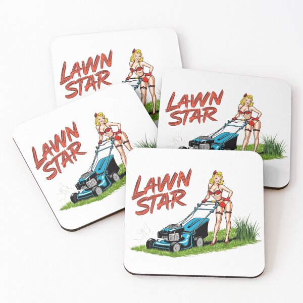 Item preview, Lawn Star Pinup Mower designed and sold by imaginewoefully.