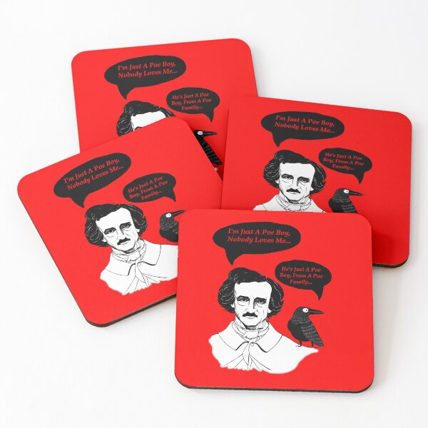Item preview, Edgar Allan Poe Boy and Raven designed and sold by Pixelchicken.