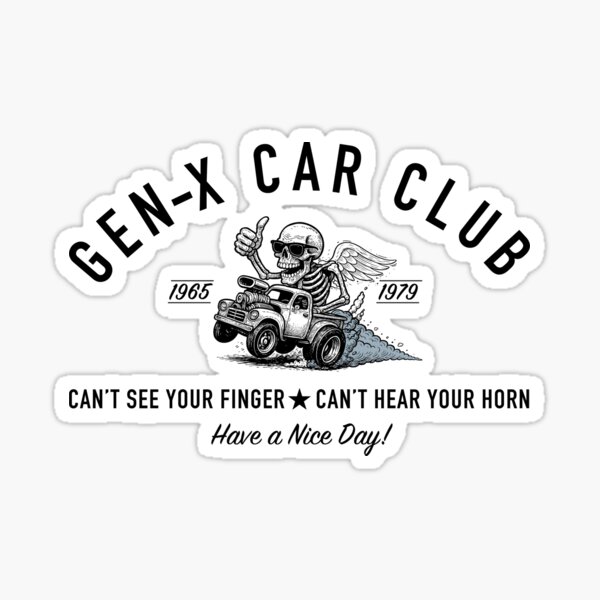 Item preview, Gen X Car Club designed and sold by D4mon.