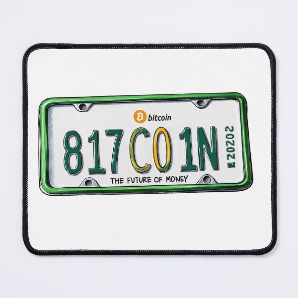 Item preview, Bitcoin license plate - "The future of money" designed and sold by imaginewoefully.