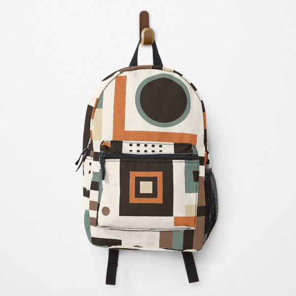 Item preview, Retro 70s 60s Architectural Pattern Brown and Orange Tones designed and sold by JohnnyVillas.