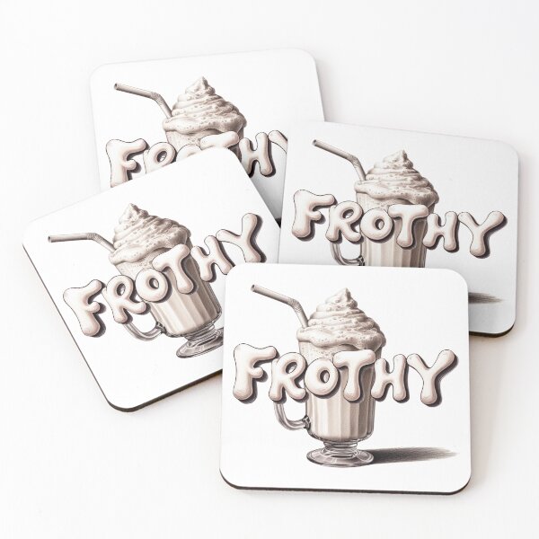 Item preview, Frothy Milkshake retro tall glass designed and sold by imaginewoefully.