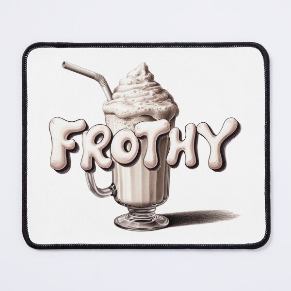 Item preview, Frothy Milkshake retro tall glass designed and sold by imaginewoefully.