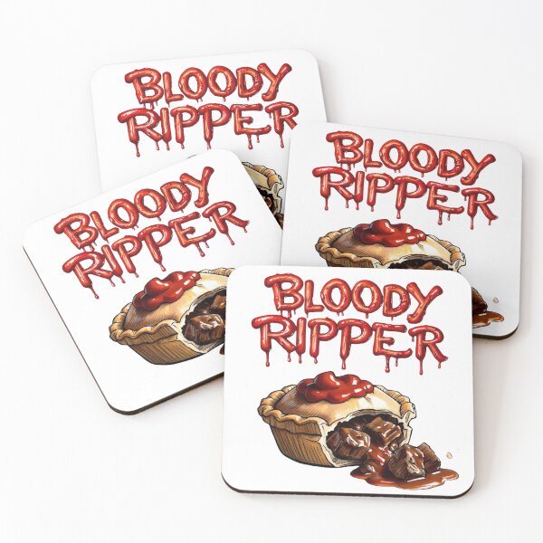 Item preview, Bloody Ripper Meat Pie with Tomato Sauce designed and sold by imaginewoefully.