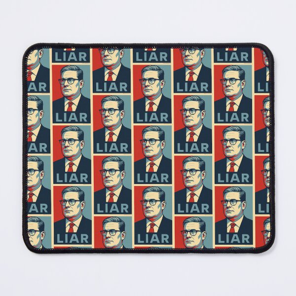 Item preview, Keir (liar) Starmer Hope Style Poster designed and sold by ZEDorDEAD.