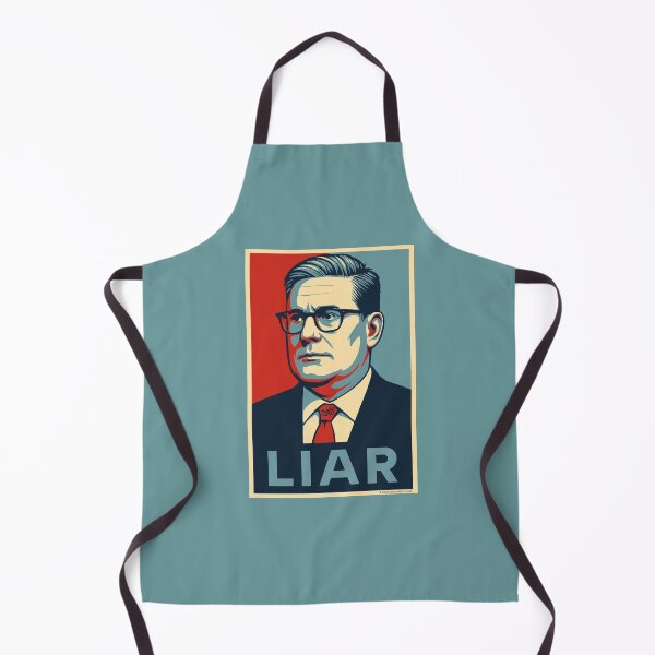 Item preview, Keir (liar) Starmer Hope Style Poster designed and sold by ZEDorDEAD.