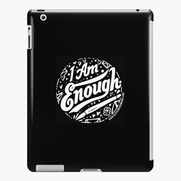 I. Am. Enough. - White Text Version iPad Snap Case