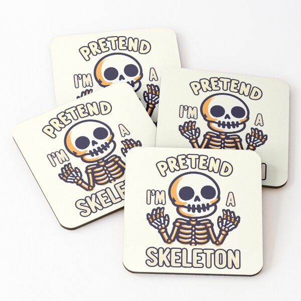 Item preview, Pretend I'm a Skeleton, typography designed and sold by maxmaj.