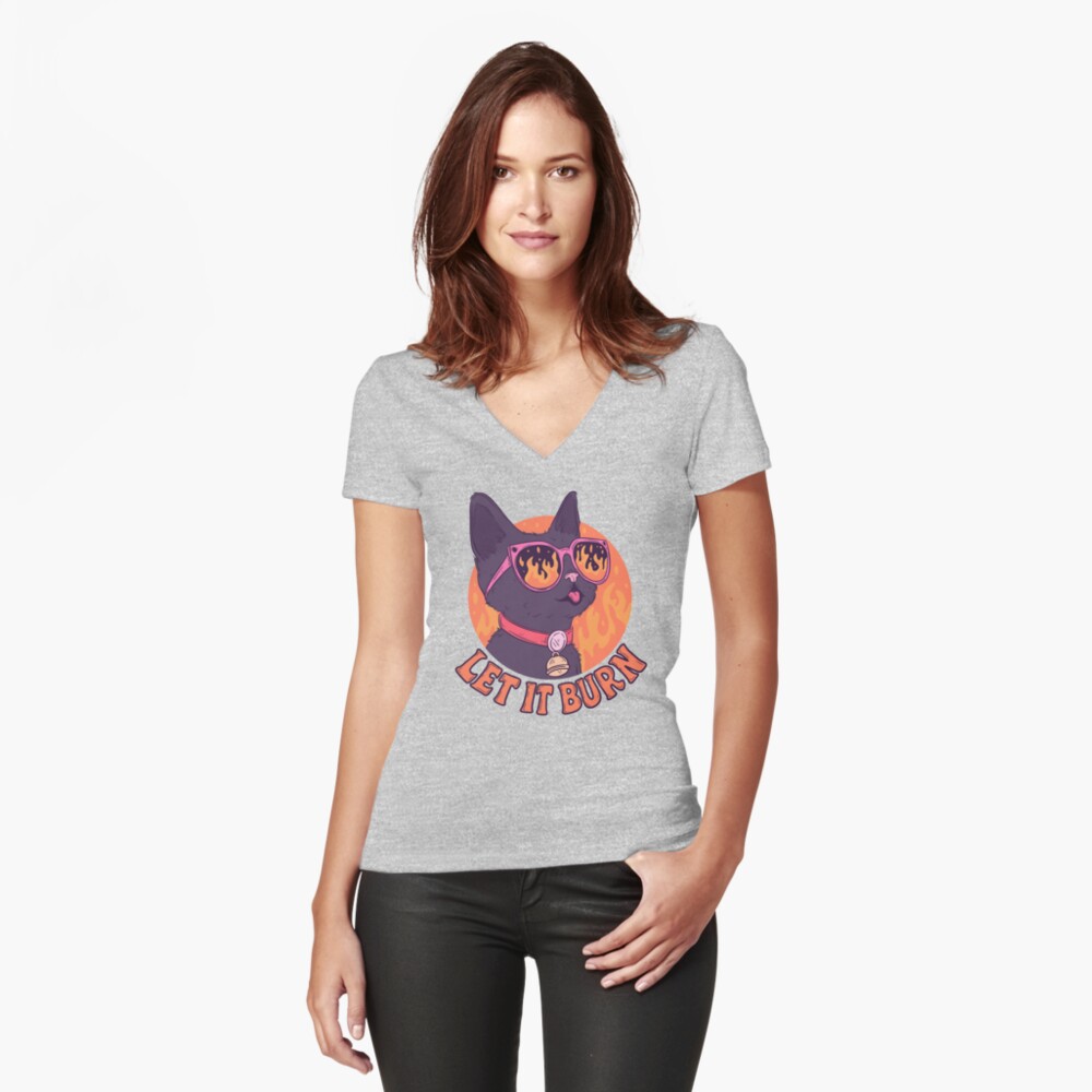 Artikel-Vorschau von Tailliertes T-Shirt mit V-Ausschnitt, designt und verkauft von jess1586.