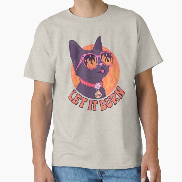 Item preview, Let It Burn Chaos Cat Meme designed and sold by Jess.a.creates.