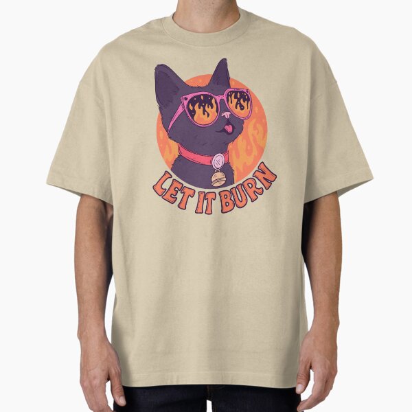 Item preview, Let It Burn Chaos Cat Meme designed and sold by Jess.a.creates.