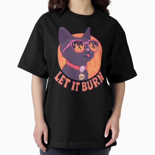 Item preview, Let It Burn Chaos Cat Meme designed and sold by Jess.a.creates.