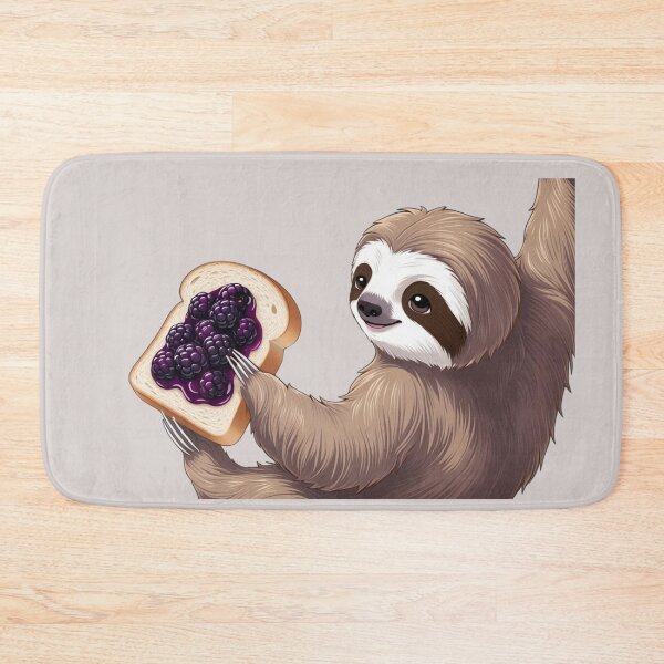 Item preview, Kawaii Sloth with Jelly Sandwich designed and sold by All Creative Designer.