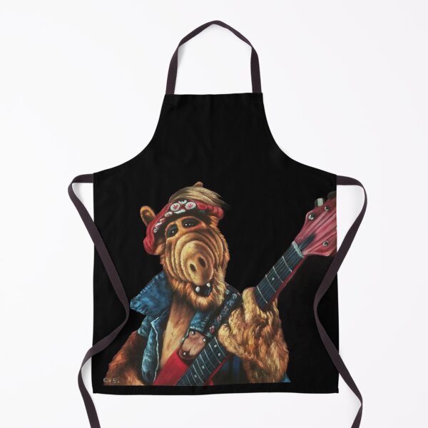 Item preview, ALF playing guitar, oil on velvet by Jorge Torrones version3 designed and sold by velvetify.com.